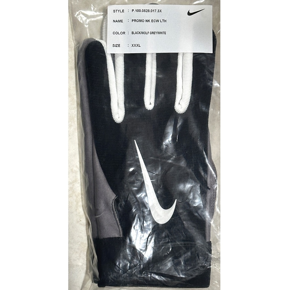 Nike ECW Leather Football Gloves Size 3XL CQ9147-017